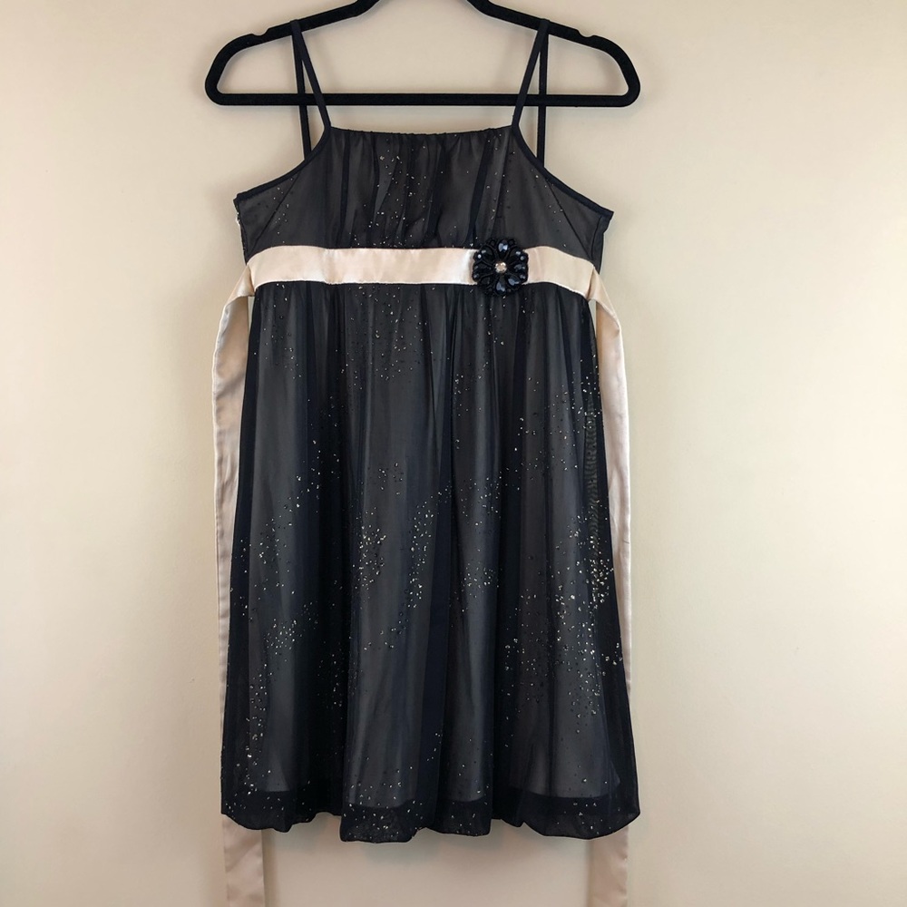 Girls Dress BCX Girl Semi formal black sparkle 14